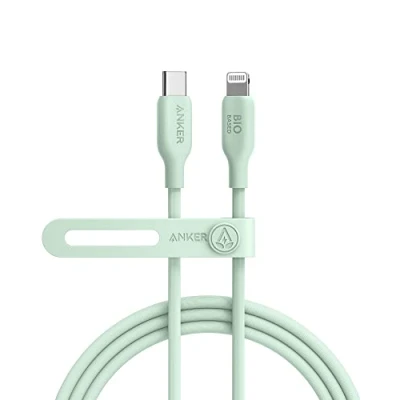 Abbildung von Anker 541 USB C Lightning Kabel 1.8 Meter Grün