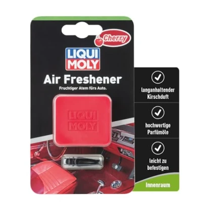 Abbildung von LIQUI MOLY Air Freshener Cherry, Art. Nr. 21832 I 1x Auto Duft Innenraum zur Befestigung am Lüftungsgitter Fruchtiger Lufterfrischer mit hochwertigen Parfümölen &amp; langanhaltendendem Kirsch