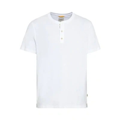Abbildung von camel active Herren Kurzarm Henleyshirt aus Reiner Baumwolle Weiß Menswear L