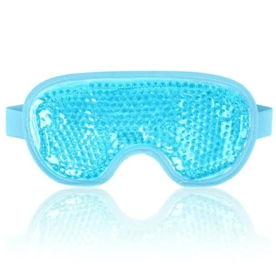 Abbildung von NEWGO Augenmaske Kühlend Kühlmaske Gesicht Kühlbrille für Migräne, Kopfschmerzen, Geschwollene, Müde Augen, Augenringe, Sinusschmerzen, Ice Eye Mask (Blau)