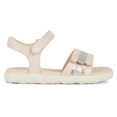 Abbildung von Geox J Haiti Girl Sandal, LT Rose/Silver, 33 EU