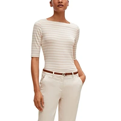 Abbildung von comma Tshirt print, Damen, Größe: 40, Beige