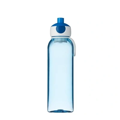Abbildung von Mepal Wasserflasche Pop Up Campus Auslaufsichere Trinkflasche für Schule &amp; Unterwegs Transparente Trinkbecher BPA frei Spülmaschinenfest 500 ml Blue