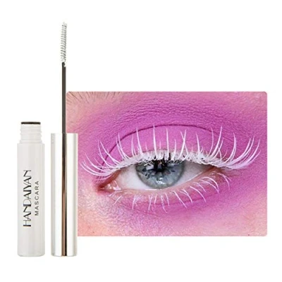 Abbildung von Allbestaye Bunt Wimperntusche Wasserfest Feiner Pinsel Grün Schwarz Weiß Wimpern Long lasting