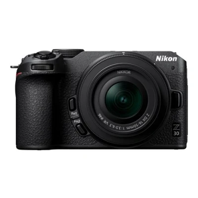 Abbildung von Nikon Z 30 Kit DX 16 50 mm 1:3.5 6.3 VR (20,9 MP, 11 Bilder pro Sekunde, Hybrid AF mit Fokus Assistent, ISO 100 51.200, 4K UHD Video bis zu 125 Minuten Länge) Schwarz