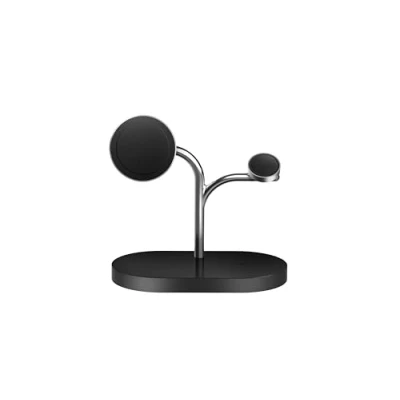 Abbildung von Wits Wireless Magnetischer 3 in 1 Charger, Designed for Samsung, induktive Ladestation für kompatible Galaxy Smartphones, Watch, Buds, USB C Ladegerät, Qi2 Support, 15 Watt Schnellladen