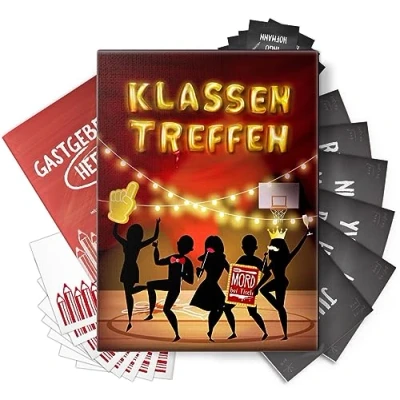 Abbildung von Mord bei Tisch Krimidinner für Zuhause 5 bis 7 Personen Der Klassentreffen Fall Das Krimi Spiel ab 16 Jahren Ideal als Dinner eine mörderische Dinnerparty
