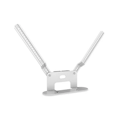 Abbildung von conecto, Lautsprecher Halterung zur direkten Montage am TV für SONOS Beam Soundbar, Material: Stahl und Aluminium, weiß