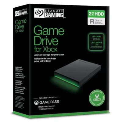 Abbildung von Seagate Game Drive Xbox 2TB tragbare externe Festplatte 2.5 Zoll, USB 3.0, One, X/S, Grau, STKX2000403