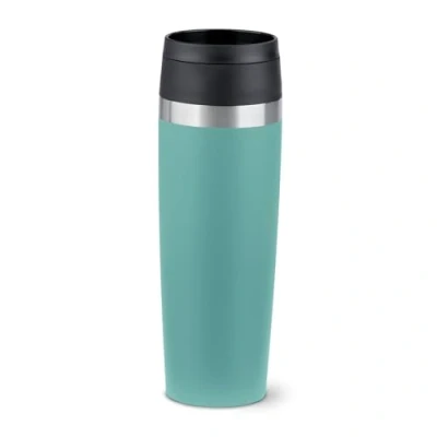 Abbildung von EMSA N2023850 Travel Mug Classic 0,5 Liter, neuer Komfort Schraubverschluss, Pulverbeschichtung, Edelstahl, 6h heiß und 12h kalt, 100% dicht, 360 Trinköffnung, petrol