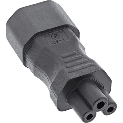 Abbildung von InLine 16723B Netzadapter IEC 60320 C14 / C5, 3pol. Kaltgeräte/Notebook