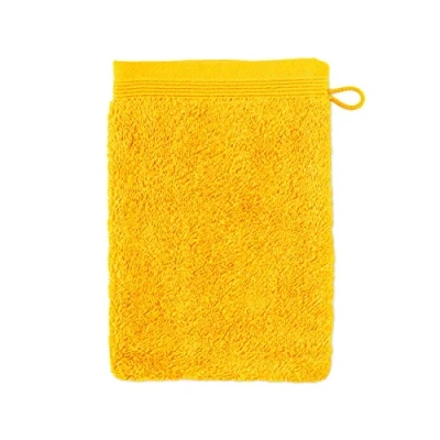 Abbildung von möve Superwuschel Waschhandschuh 20 x 15 cm aus 100% Baumwolle, gold