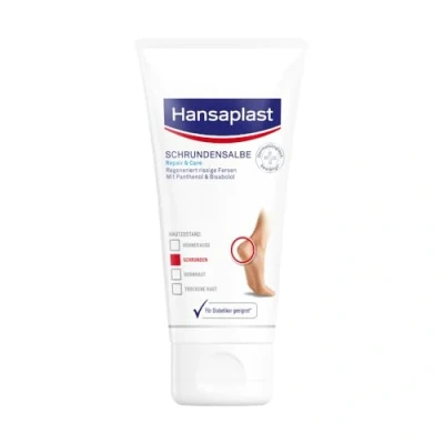 Abbildung von Hansaplast Schrundensalbe Repair &amp; Care (40 ml), Fußpflege regeneriert sehr trockene und rissige Haut, Fußcreme für zarte geschmeidige Füße