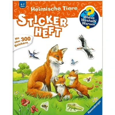 Abbildung von Wieso? Weshalb? Warum? Stickerheft: Heimische Tiere
