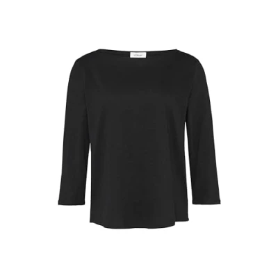 Abbildung von s.Oliver MIT 3/4ÄRMELN Langarmshirt, Damen, Größe: 40, Schwarz