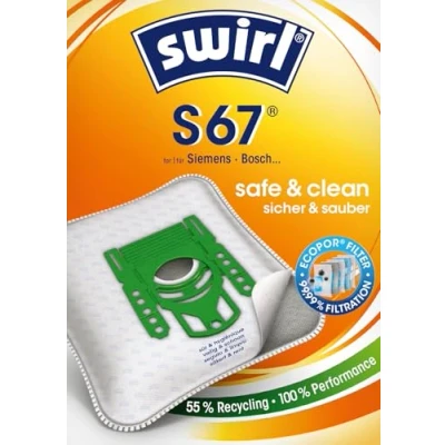 Abbildung von Swirl S 67 EcoPor Staubsaugerbeutel, 10 Beutel
