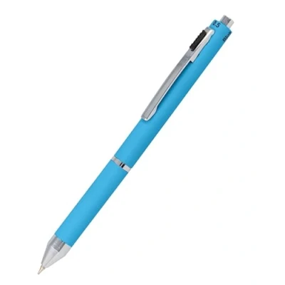 Abbildung von 𝗢𝗡𝗟𝗜𝗡𝗘 Multipen 4 in 1 Kugelschreiber &amp; Bleistift Multifunktionsstift Metall I 3x Minen blau, schwarz und rot, 1x Druckbleistift Mine inkl. Radiergummi, Farbe blue