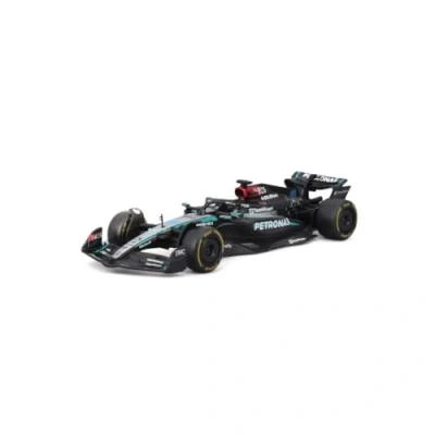 Abbildung von BBURAGO Mercedes AMG Petronas W15 George Russell #63 2024 Realistisches Modellauto im Maßstab 1:43, gefahren von Russell, Offizielle Lizenz, Empfohlenes Alter ab 3 Jahren