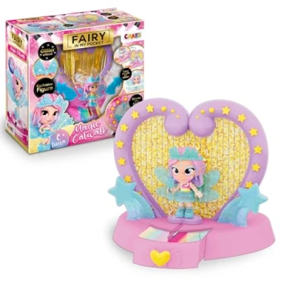Abbildung von CRAZE Fairy In My Pocket Fee Spielset Magic Catwalk mit Puppe &amp; 5 Zubehörteilen, Feen Spielzeug Spezialeffekten