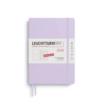 Abbildung von LEUCHTTURM1917 372470 Wochenkalender &amp; Notizbuch Medium (A5) 2026, 12 Monate, Lilac, Deutsch