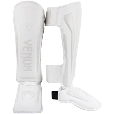 Abbildung von Venum Unisex Elite Stehende Schienbeinschoner, Weiß / Weiß, M EU