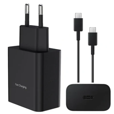 Abbildung von 15W USB Typ C Ladegerät mit Datenkabel für Samsung Galaxy Tab A9 A9+ Ladekabel Netzteil Schnellladeadapter A55 A54 A53 A52 A34 A33 A32 A25 A24 A23