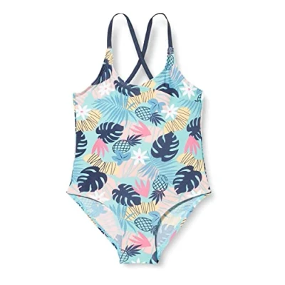 Abbildung von Playshoes UV Schutz Badeanzug Mädchen Schwimmanzug Badebekleidung, Tropisch, 110/116