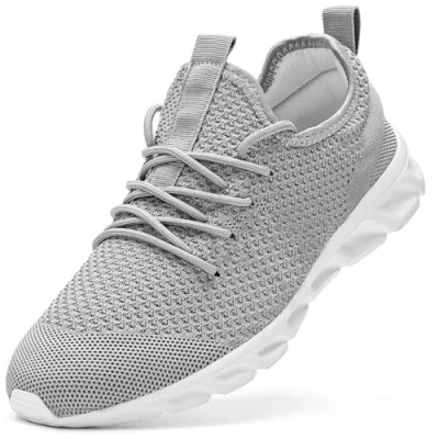 Abbildung von Damen Laufschuhe Turnschuhe Sportschuhe Sneaker Running Tennis Schuhe Freizeit Straßenlaufschuhe Fashion Leichtgewichts Atmungsaktiv Walkingschuhe Outdoor Fitness Jogging Sportsschuhe Grau 42 EU