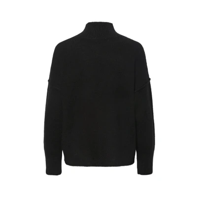 Abbildung von YAS Yasbalis HIGH NECK Strickpullover, Damen, Größe: Small, Black