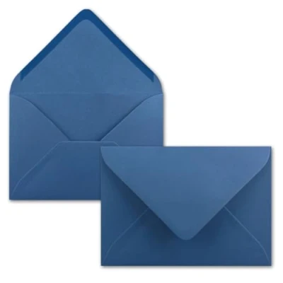 Abbildung von Briefumschläge in Royalblau 25 Stück DIN C5 Kuverts 22,0 x 15,4 cm Nassklebung ohne Fenster Weihnachten, Grußkarten Serie FarbenFroh