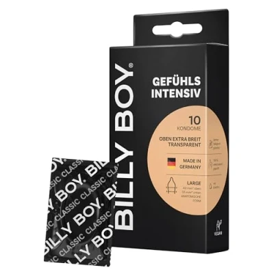 Abbildung von BILLY BOY Kondome Gefühlsintensiv 10er 55 62mm im oberen Bereich mit mehr Freiraum (1x10 Stück)