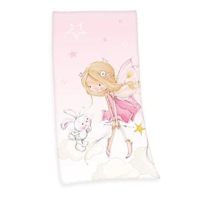 Abbildung von Herding Klaus GmbH Little Fairy Velourstuch, Rosa, 75 x 150 cm
