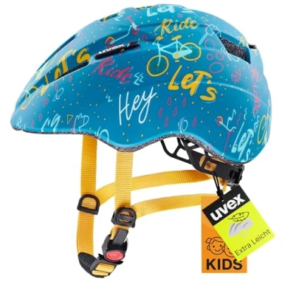 Abbildung von uvex Kid 2 cc Leichter Kinder Helm für individuelle Größenanpassung erweiterbar mit LED Licht Let&#039;s Ride 46 52 cm