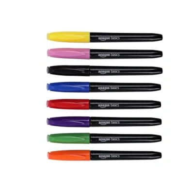 Abbildung von Amazon Basics Stoffmarker, 8er Pack, Mehrfarbig