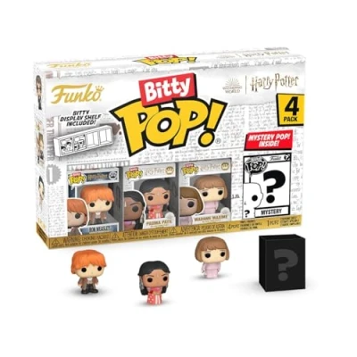Abbildung von Funko Bitty Pop! HP GOF Ron 4pkund eine Überraschungs Mini Figur 0.9 Inch (2.2 cm) Harry Potter Sammlerstück Stapelbares Display Regal Inklusive Geschenkidee Party Tüten Strumpf