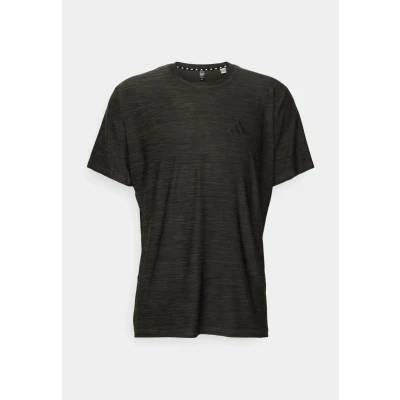 Abbildung von adidas Performance Train Essentials Stretch Tshirt Sport Tshirt, Herren, Größe: Small, Olive strata/black