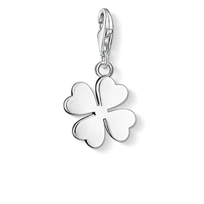 Abbildung von Thomas Sabo Damen Charm Anhänger Kleeblatt Glücksbringer Club 925 Sterling Silber 0884 001 12
