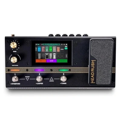 Abbildung von HeadRush Flex Prime Gitarre und Bass Multi Effekt Pedal Amp Modeling Prozessor mit Touchscreen, Looper, WLAN, Bluetooth, IR Loader, USB, Lektionen