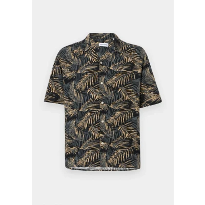Abbildung von Jack &amp; Jones Jjejeff Tropical Resort Shirt Hemd, Herren, Größe: Small, Black