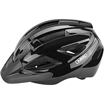 Abbildung von ABUS Rennradhelm Macator sportiver Fahrradhelm für Einsteiger auch Zopfträger/ innen Damen und Herren Schwarz Glänzend, Größe L​