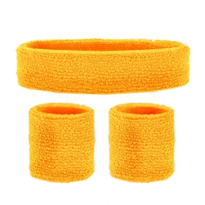 Abbildung von W WIDMANN MILANO Party Fashion Schweißbänder, 3 teiliges Set, Stirnband und 2 Armbänder, Sport, Accessoires, 80er Jahre, Trainingsanzug, Karneval