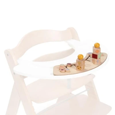 Abbildung von Hauck Sortierspiel aus Holz Play Sorting (FSC Zertifiziert) Kombinierbar mit Tray für Alpha+ und Beta+ Holzhochstuhl, Fördert Auge Hand Koordination (Giraffe)