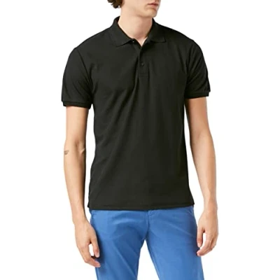 Abbildung von Fruit of the Loom Herren 65/35 Polohemd, Schwarz, L (3er Pack)