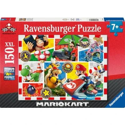 Abbildung von Ravensburger Kinderpuzzle 12004143 Spaß mit Mario Kart Super Puzzle für Kinder ab 7 Jahren, 150Teilen im XXL Format