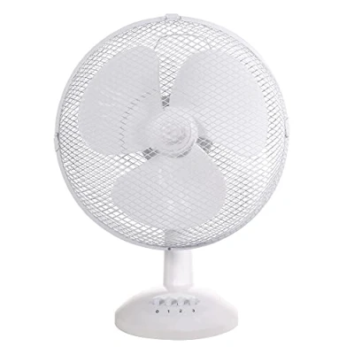 Abbildung von Russell Hobbs RHPDF1221 Tischventilator, tragbar, leicht, 30,5 cm, 3 Geschwindigkeiten, Weitwinkel Schwenken, kräftiger Luftstrom, leise im Betrieb, ideal für Schlafzimmer oder Büro, weiß