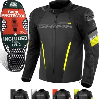 Abbildung von SHIMA Herren Solid 2.0 Motorradjacke, Fluo/Regular, L EU