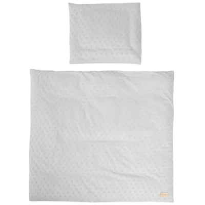 Abbildung von roba Babybettwäsche Lil Planet 80 x cm 2 teiliges Bettwäsche Set Bio Baumwolle GOTS und Oeko Tex 100 zertifiziert Grau