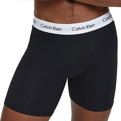 Abbildung von Calvin Klein Herren 3er Pack Boxershorts Briefs Boxer Brief Stretch, Mehrfarbig (Black/White/Grey Heather), L