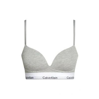 Abbildung von Calvin Klein Underwear Plunge Pushup BH, Damen, Größe: 70A, Grey heather