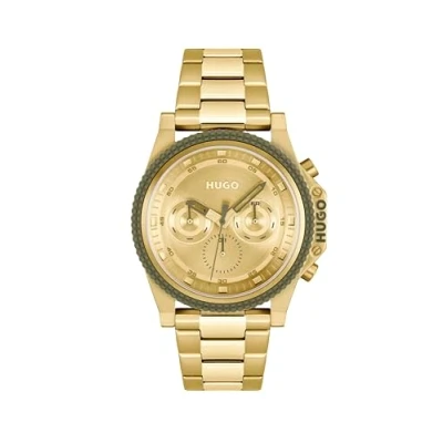 Abbildung von HUGO Brave Chronograph, Herren, Größe: One Size, Gold